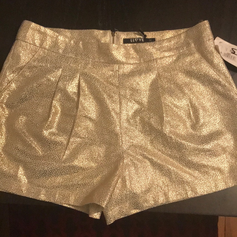 Gold foil Glam Shorts!